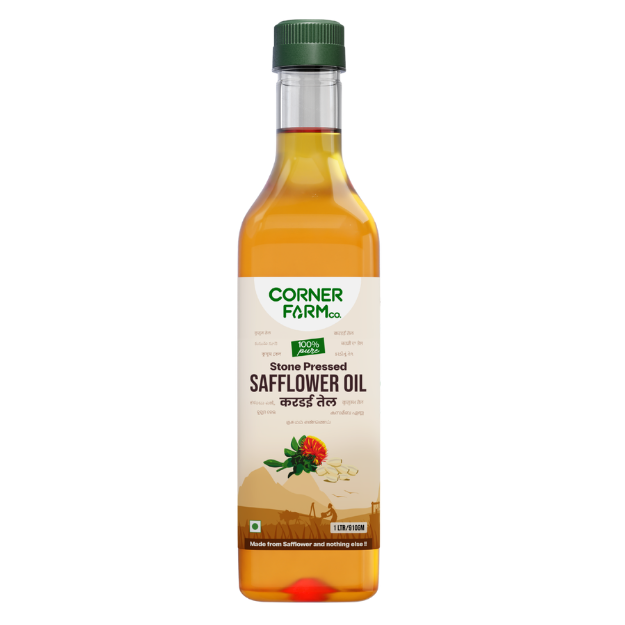 [COSF-1L-B] Safflower Oil,Stone Pressed,100% Pure