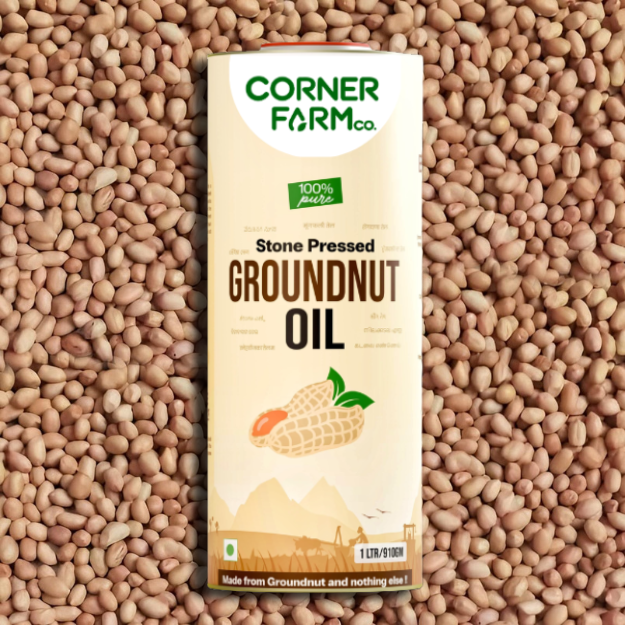 [COGN-1L-T] Groundnut Oil, Stone Pressed, 100% Pure
