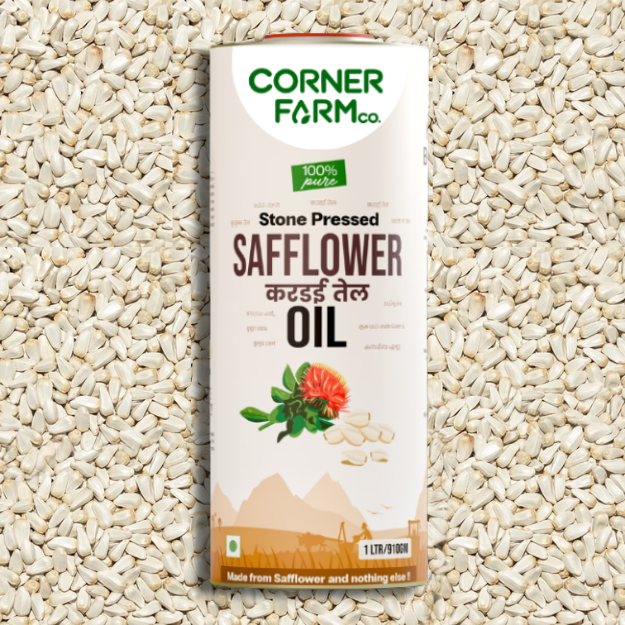 [COSF-1L-T] Safflower Oil, Stone Pressed, 100% Pure