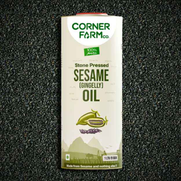 [COSE-1L-T] Sesame (Gingelly) Oil, Stone Pressed Oil, 100% Pure
