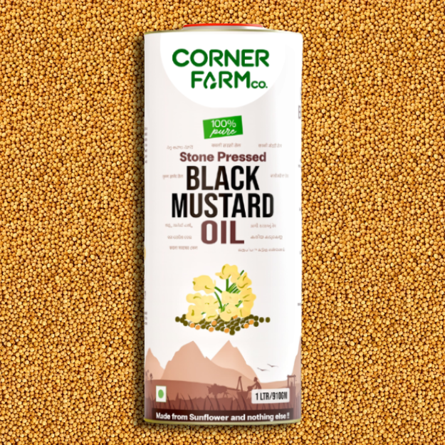 [COBM-1L-T] Mustard Oil, Stone Pressed, 100% Pure